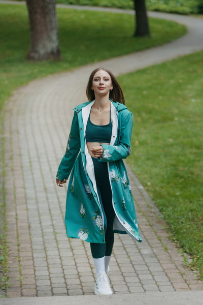 Emerald Bloom Coat – Green