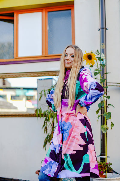 Softshell oversize raincoat